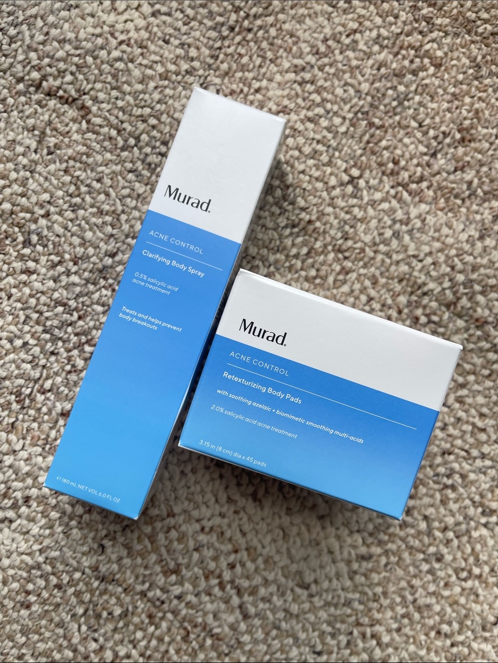 Murad Acne Control Clarifying Body Spray & Retexturizing Body Pads